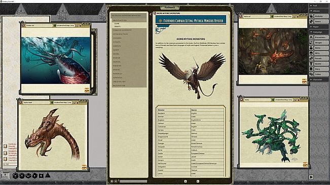 Fantasy Grounds - Pathfinder RPG - Campaign Setting: Mythical Monsters Revisited
