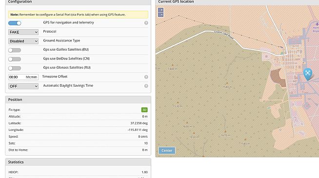 SITL Forge – External FC: iNAV