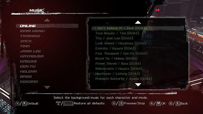 DEAD OR ALIVE 5 Last Round: Core Fighters Add "DEAD OR ALIVE 3 Music"