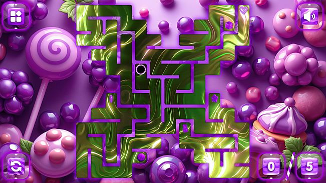 Sweetie Candy Maze: Purple Grape
