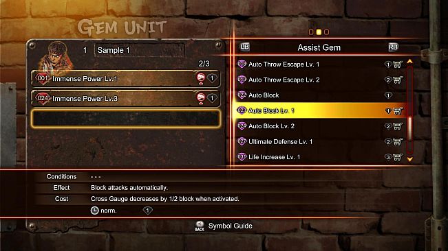 Street Fighter X Tekken: Street Fighter/Tekken Shared Assist Gem Pack 1