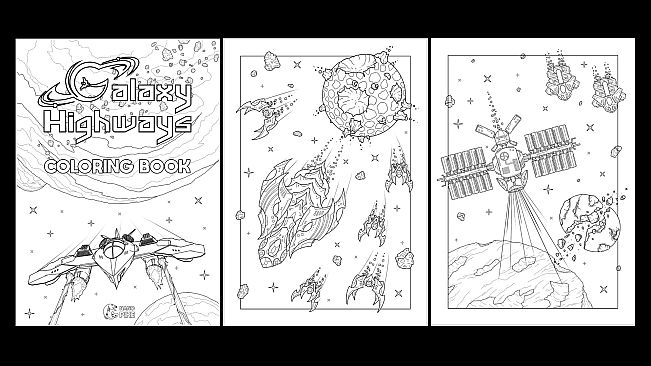 Galaxy Highways - Digital Artbook and Coloring book