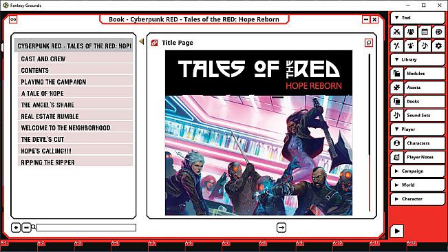 Fantasy Grounds - Cyberpunk RED - Tales of the RED: Hope Reborn