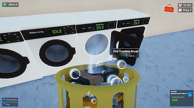 Laundry & Supermarket Simulator