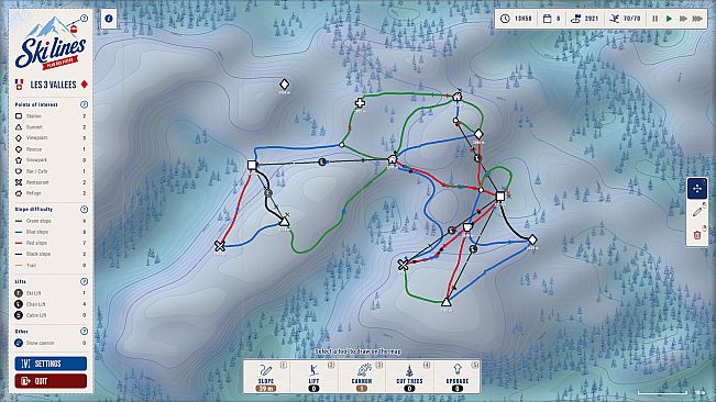 Ski Lines: Trail Map
