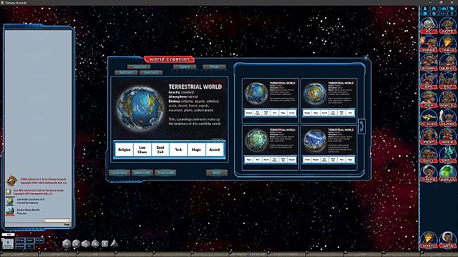 Fantasy Grounds - Starfinder RPG - Deck of Many Worlds