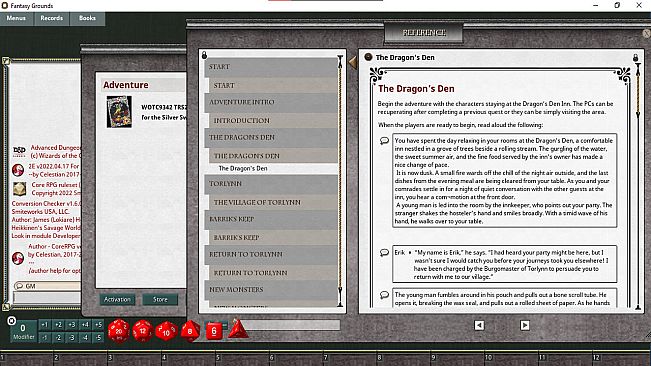 Fantasy Grounds - D&D Classics: TRS2 Quest for the Silver Sword (Basic)