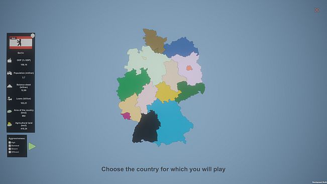 Simulator Countries - regions of Germany