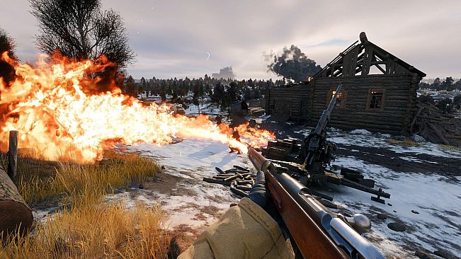 Enlisted - Mosin M91 rifle with flamethrower Squad