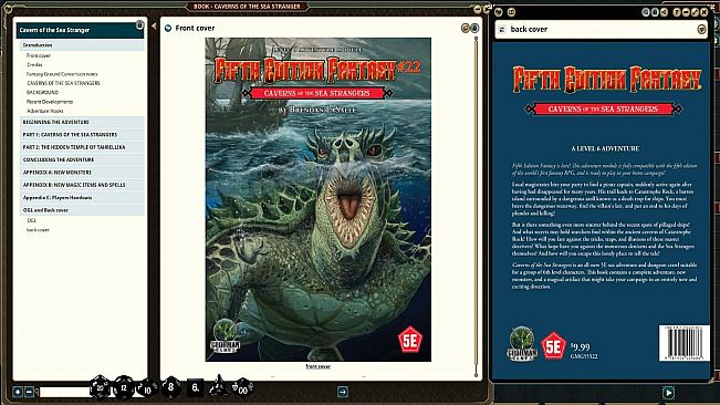 Fantasy Grounds - Fifth Edition Fantasy #22: Caverns of the Sea Strangers