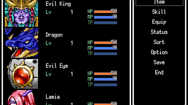 RPG Maker MZ - MEGA FANTASY Walking Monsters and Faces