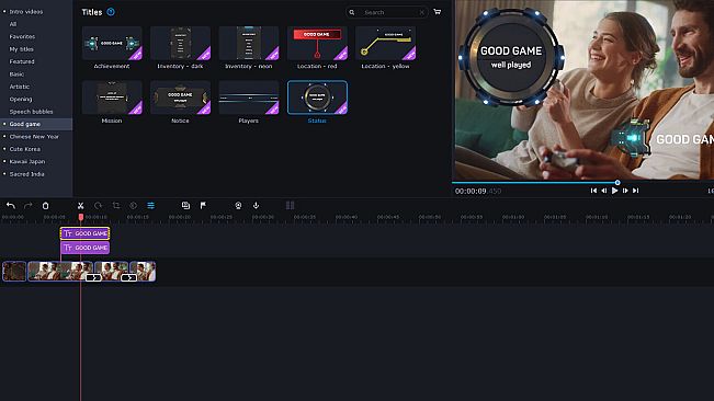 Movavi Video Editor 2024 - Good Game Pack