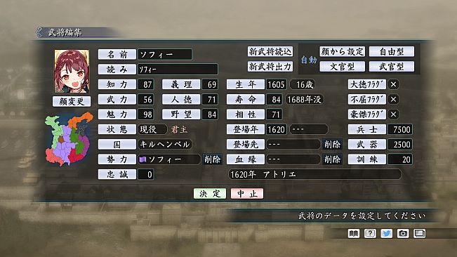 RTK Maker - Face CG Gust Set - 三国志ツクール 顔登録素材 「ガスト」セット