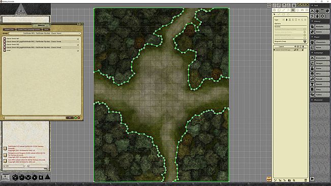 Fantasy Grounds - Pathfinder RPG - Pathfinder Flip-Map - Classic Forest