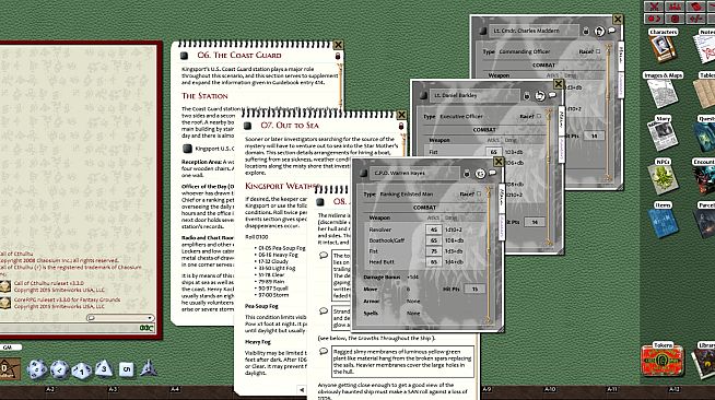 Fantasy Grounds - Dead in the Water (CoC)