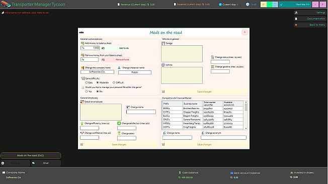 Transporter Manager Tycoon - Mods on the road