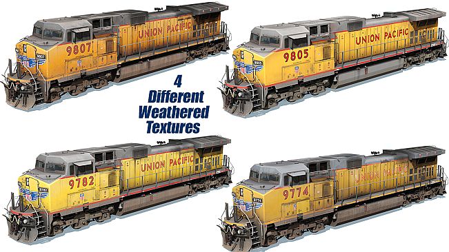 Trainz 2022 DLC - UP C44-9W EX-CNW Repaint 9770-9834