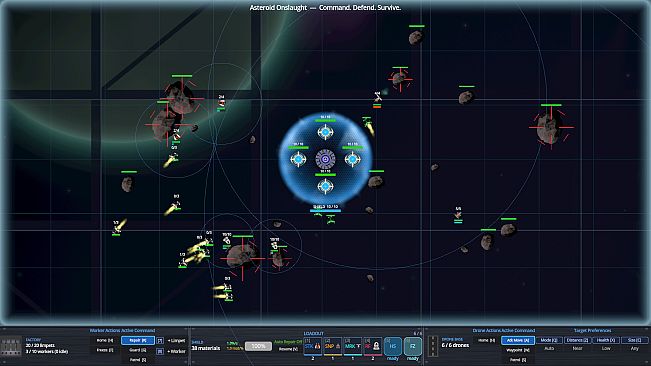 Asteroid Onslaught: Command. Defend. Survive.