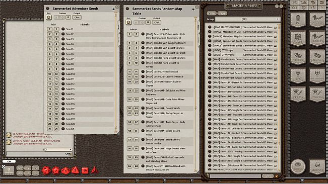 Fantasy Grounds - Meanders Map Pack: Sammerket Sands (Map Pack)