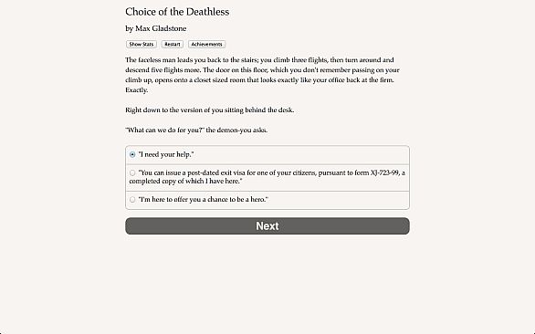 Choice of the Deathless