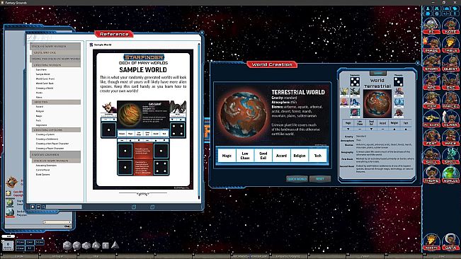 Fantasy Grounds - Starfinder RPG - Deck of Many Worlds