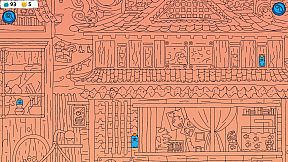 Hidden Capybaras with Orange