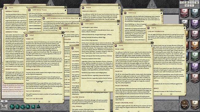 Fantasy Grounds - Mythic Spell Compendium