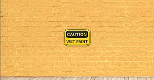 CAUTION WET PAINT