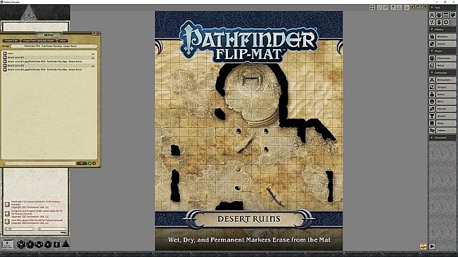 Fantasy Grounds - Pathfinder RPG - Pathfinder Flip-Mat - Desert Ruins