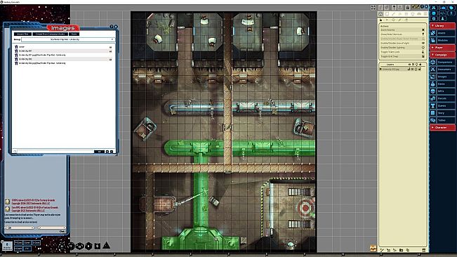 Fantasy Grounds - Starfinder RPG - Flipmat - Undercity
