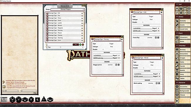 Fantasy Grounds - Pathfinder 2 RPG - Core Rules - Syrinscape Sound Link Pack
