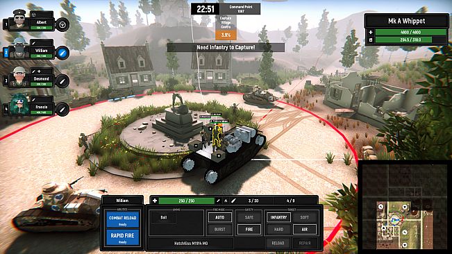 Armored Battle Crew [World War 1] - Tank Warfare and Crew Management Simulator
