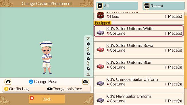 Summer Sailor Set - WorldNeverland - Daily Life in the Elnea Kingdom - Another Life Adventure