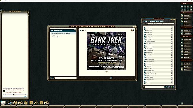 Fantasy Grounds - Star Trek Adventures: The Next Generation Starfleet Deck Tiles