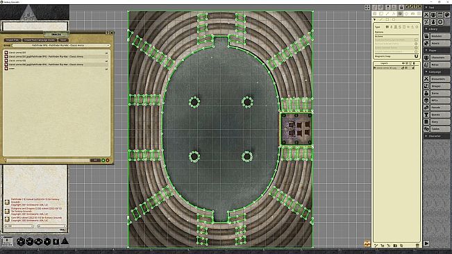 Fantasy Grounds - Pathfinder RPG - Pathfinder Flip-Mat - Classic Arena