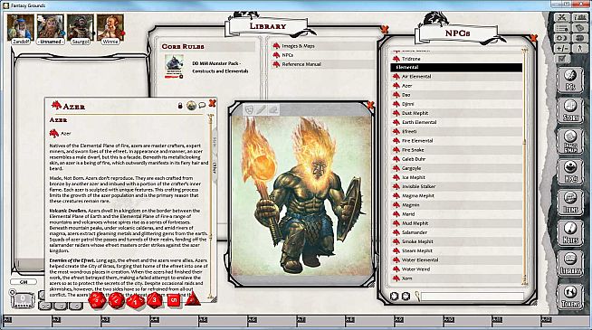 Fantasy Grounds - D&D Monster Pack - Constructs & Elementals