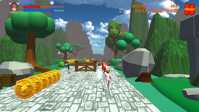 Marmargee Fighter Girl vs. Zombies & Monsters!