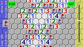 Non-Euclidean Minesweeper
