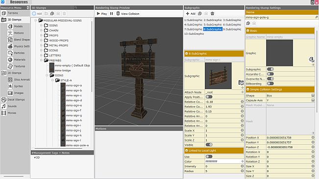 RPG Developer Bakin Modular Medieval Signs