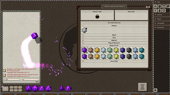 Fantasy Grounds - Magical Trails Dice Pack