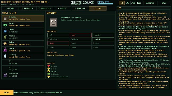 Unidentified Frying Objects: Idle Cafe Empire