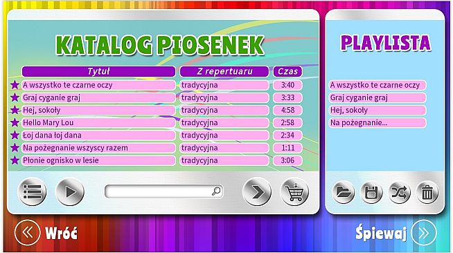 Zabawa Karaoke - Piosenki biesiadne