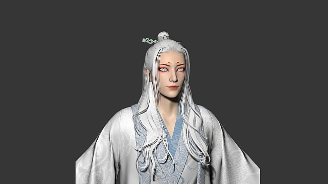 探灵笔记-小白（谢必安）·茶白春绸氅 (附送29999灵币)