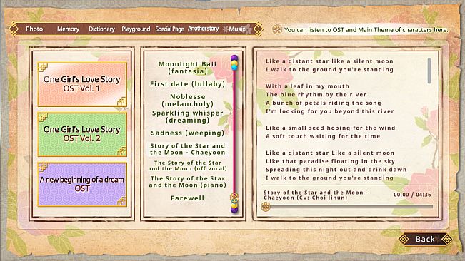 The Cloud Dream of the Nine - One girl's love story OST Vol. 1 + Vol. 2