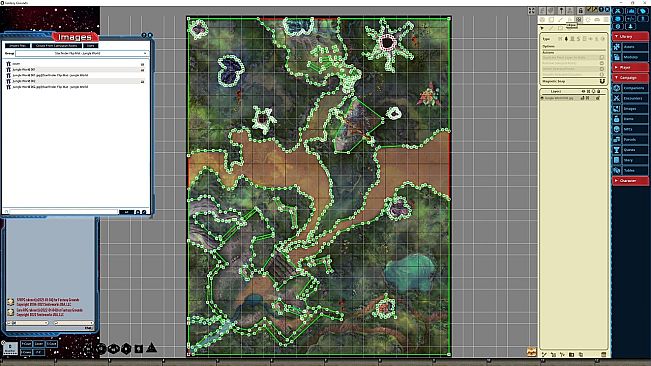 Fantasy Grounds - Starfinder RPG - Flipmat-Jungle World