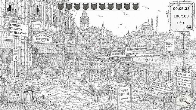 Zombie Mystery: 100 Hidden Cats