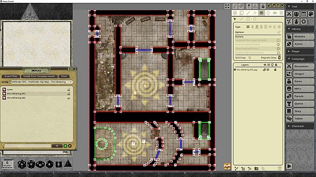 Fantasy Grounds - Pathfinder RPG - Pathfinder Flip-Mat: The Slithering