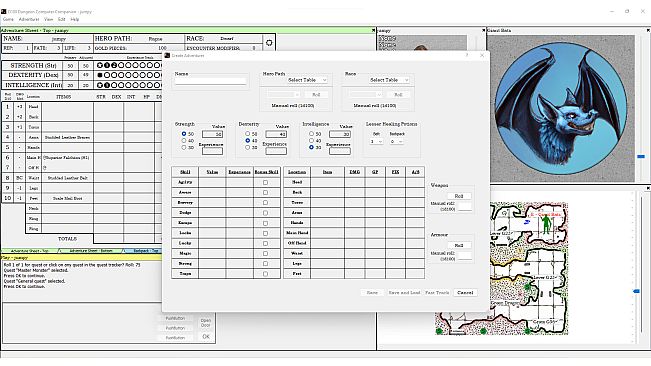 D100 Dungeon Computer Companion