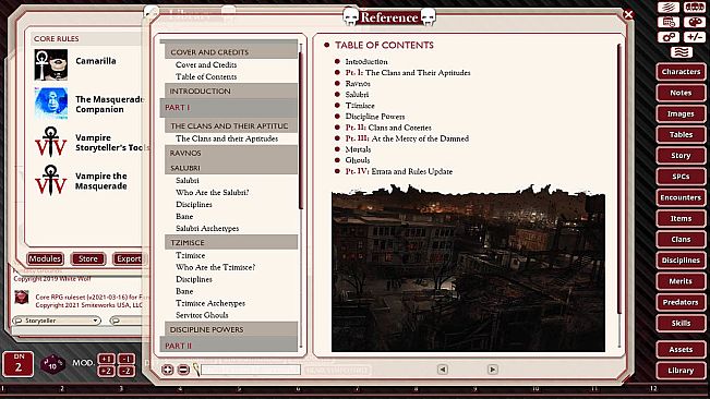Fantasy Grounds - Vampire The Masquerade 5th Edition Companion