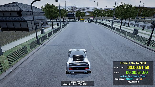 1980s & 90s Style - Retro Track Car Racer